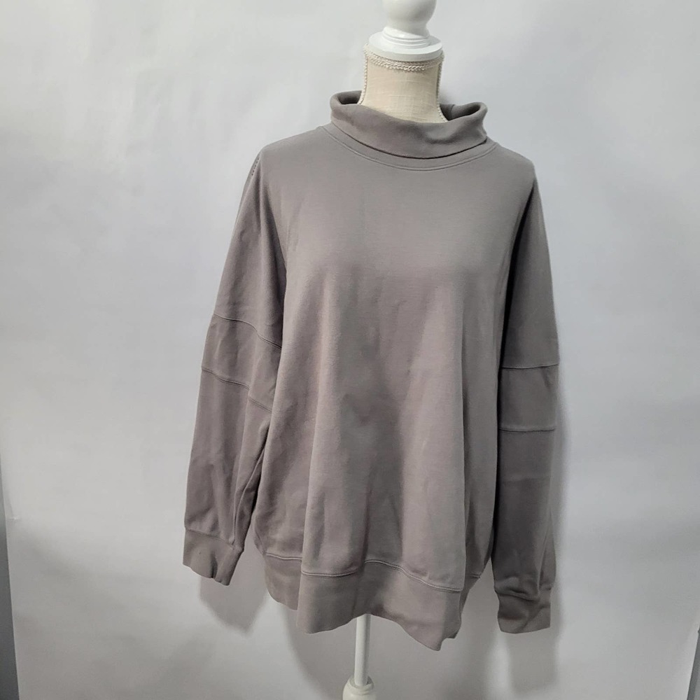 Women's Zara Gray Sweatshirt with Collar Size Large